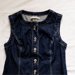 Abercrombie & Fitch Navy Denim Shift Dress
